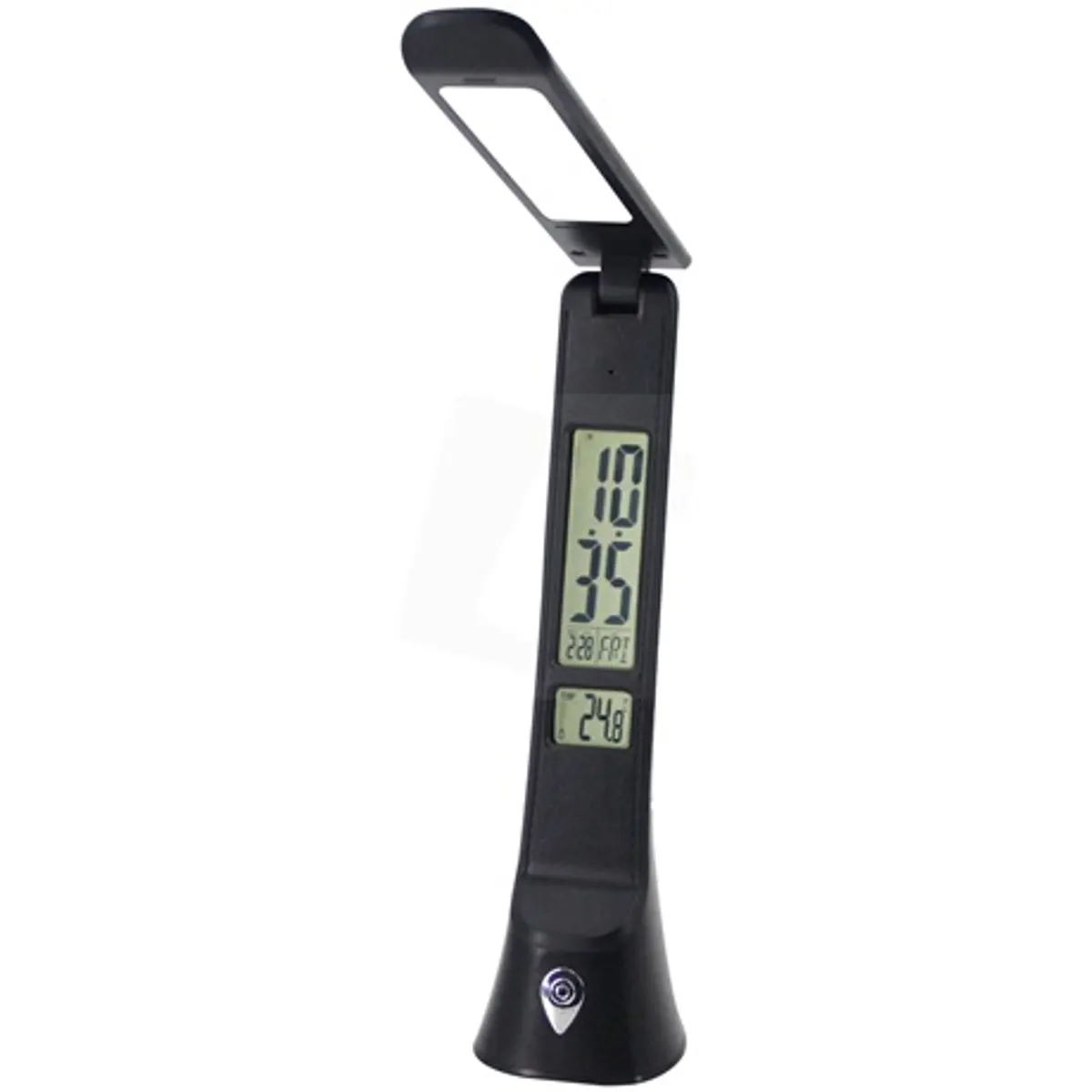 Avide ABLDLC-6W-B-HG led asztali lámpa Hugo naptárral bőrhatású fekete-barna #2