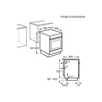 Aeg CCB6446ABM tűzhely kerámialapos AirFry UniSight OptiFlex MaxiTray 73 l #7