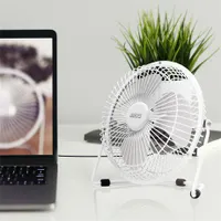 Delight 51110WH USB asztali ventilátor 18 cm 5V 1,75W fém lapát ketrec állítható dőlésszög körbeforgatható #2