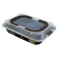 Berlinger Haus BH/7840 tepsi fedővel szénacél titán tapadásmentes bevonat 36,5x24,5x5,5 cm fekete #1
