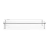 Stell SOS 5010 monitor állvány üveg edzett 5 mm, szerszám nélküli összeszerelés, csúszásgátló alátétek, teherbírás 20 kg, acél és üveg #4
