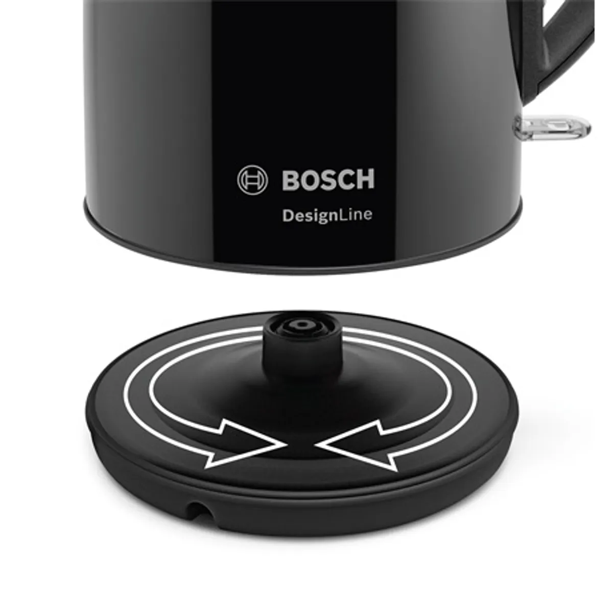 Bosch TWK3P423 DesignLine vízforraló 2400 W 1,7 l nemesacél automata kikapcsolás rejtett fűtőszál #3