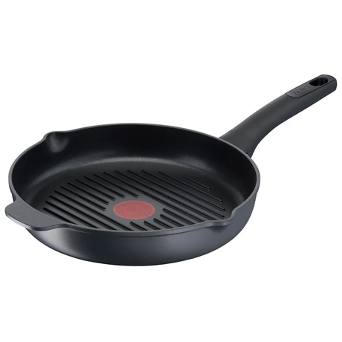 Tefal E2304074 grill serpenyő 26 cm öntött alumínium tapadásmentes bevonat indukciós-kompatibilis sütőben 175C-ig rögzített fogantyú #1