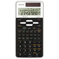 Sharp EL506TSBWH Tudományos számológép 2 soros kijelző, algebrai bevitel, napelem és LR44, 470 funkció, memória 9, méret 161x80x15 mm