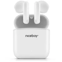 Niceboy NIC-HIVE-BEANS-WHITE HIVE Beans True Wireless 10 mm hangszóró Bluetooth 5.0 IPX4 érintésvezérlés USB-C töltés #1