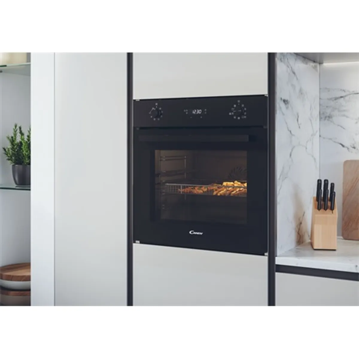 Candy FMBC A896S E0 Sütő beépíthető elektromos energiaosztály A 2400 W hólégbefúvás hőlégkeverés pirolitikus tisztítás teleszkópos sín #6