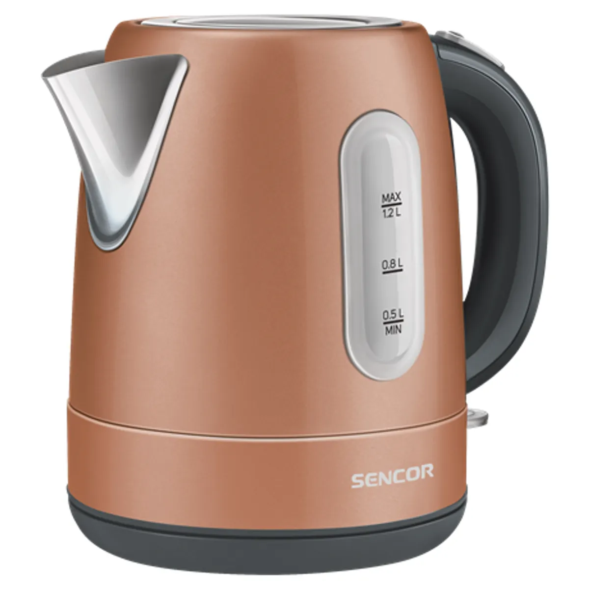 Sencor SWK1226GD vízforraló 1,2 l aranyszínű 2150 W 360 STRIX középcsatlakozás kivehető szűrő világító bekapcsoló túlmelegedés elleni védelem automatikus kikapcsolás #1