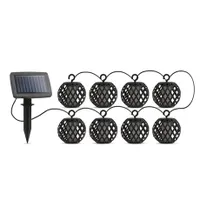 Garden of Eden 11741 Szolár fényfüzér 8 gömb narancssárga LED 10 LED gömbönként 140 cm IP44 automatikus sötétedéskor #1