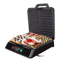 Adler AD3036 gofrisütő 1500W tapadásmentes bevonat készenléti jelzőfény négyzet alakú gofri hűvös tapintású műanyag ház függőleges tárolás #6