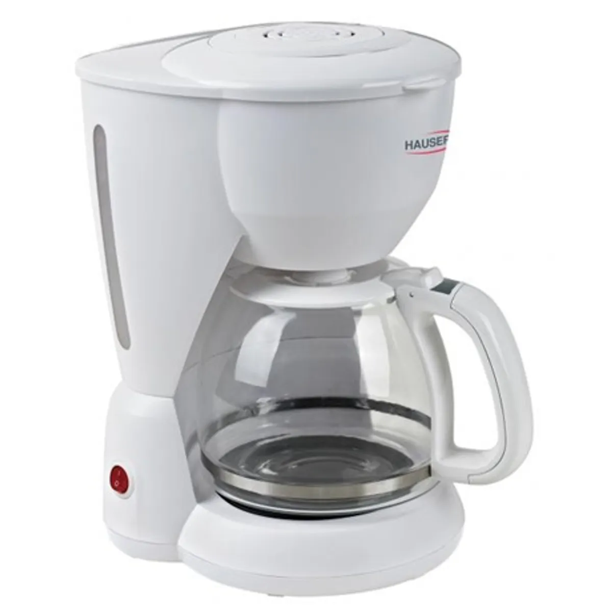 Hauser C915W tea- és kávéfőző fehér 10-12 csésze 1000W 1,2L hőálló üvegkancsó tartós filter vízszintjelző működésjelző lámpa 3 év garancia #1
