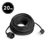 Delight 20502BK hálózati hosszabbító 20 m fekete 3x1,5 mm2 90° dugó #1