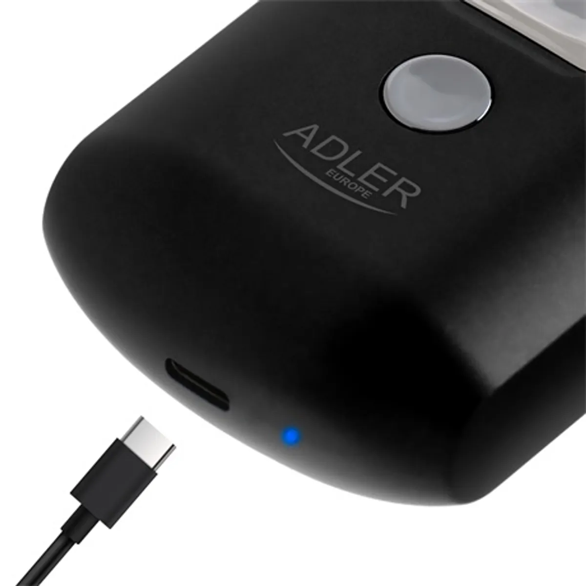 Adler AD2936 úti borotva dupla pengés, vezeték nélküli, usb-c töltés, rozsdamentes pengék, 35+ perc működés, víz alatt tisztítható fej #3