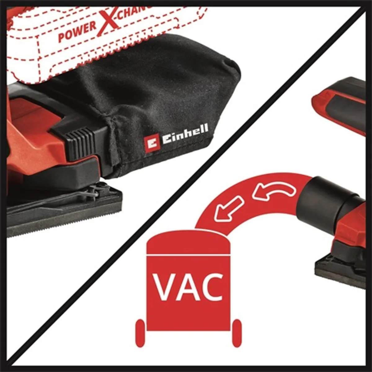 Einhell TC-OS 18-187 LI - SOLO rezgőcsiszoló Softgrip borítású 187x90 mm #2