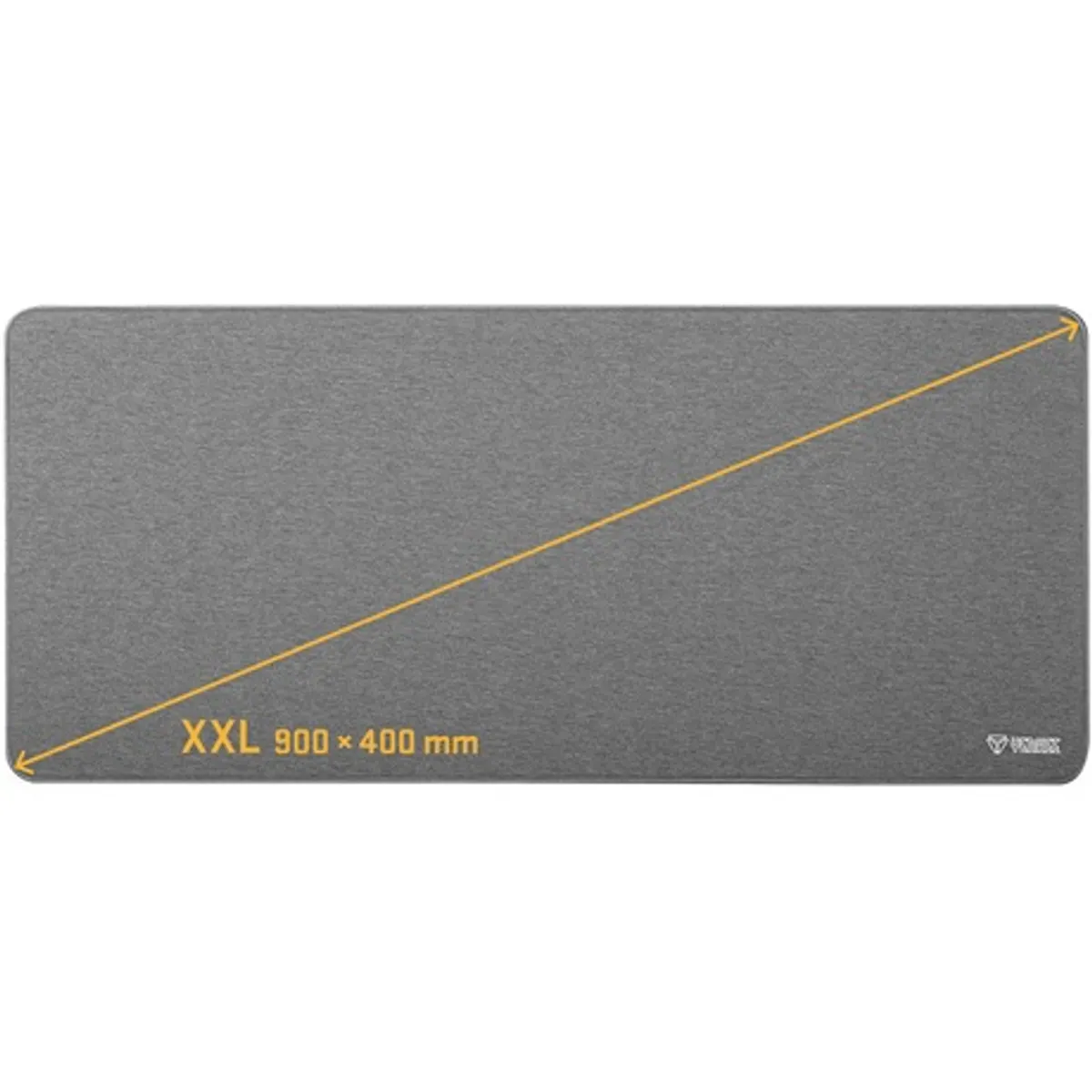 Yenkee YPM 9040GY EGÉRPAD 900x400x4 mm pamut felület gumialap szürke csúszásmentes #3