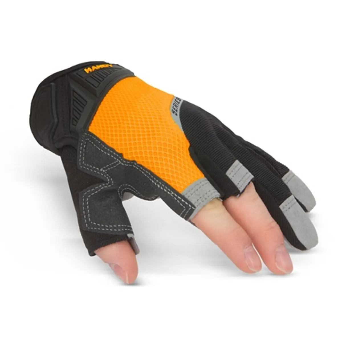 Handy 11143L munkavédelmi kesztyű habosított tenyérrel, 3 nyitott ujj, méret L #4