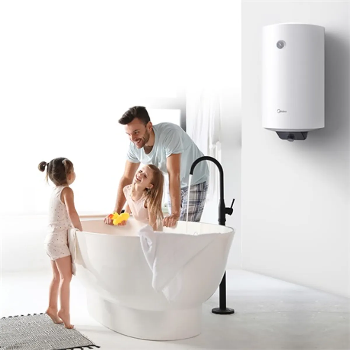 Midea D80-15FG vízmelegítő 80 literes 1500 W IPX4 falra szerelhető mechanikus tekerőgombos analóg hőmérővel #3