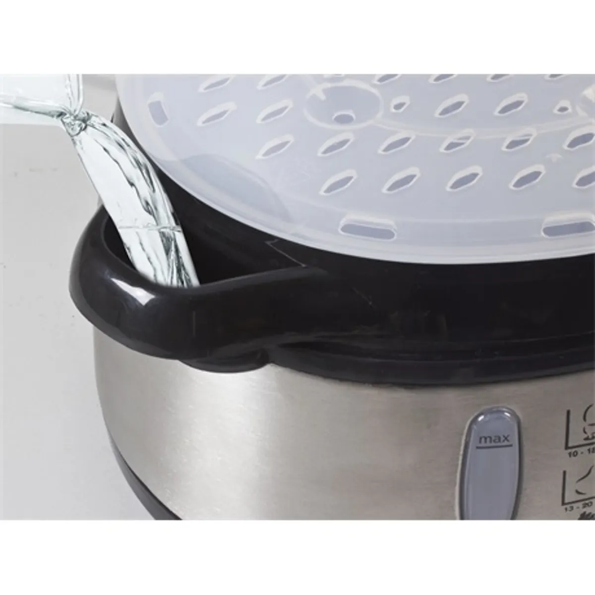 Beper BC.250 pároló 9l 800 W rozsdamentes aljzat 3 BPA-mentes tároló 1 l víztartály 60 perc időzítő #3