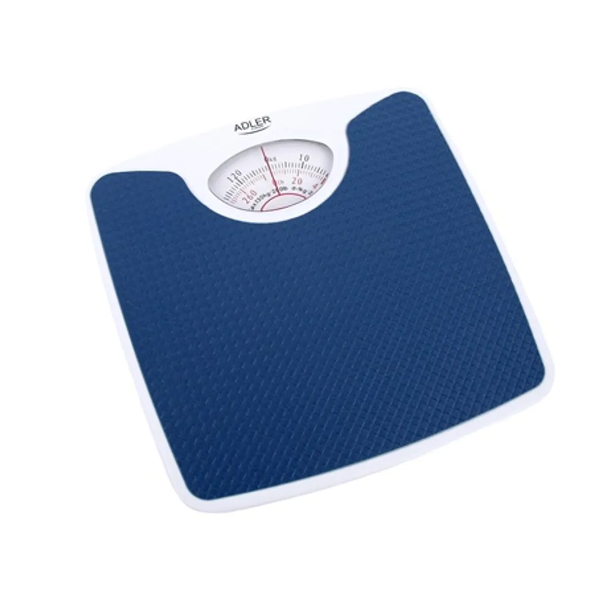 Adler AD8151B mechanikus személymérleg 130 kg 1000 g csúszásmentes felület kék #1