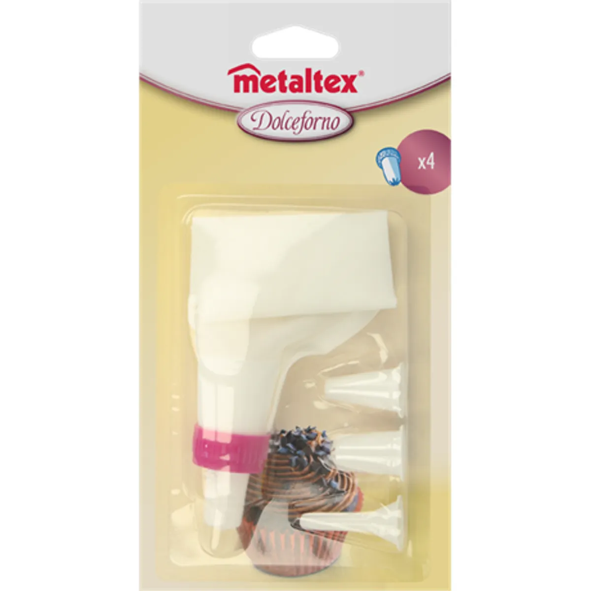 Metaltex MX252400 habkinyomó készlet 4 fej 28 cm #2