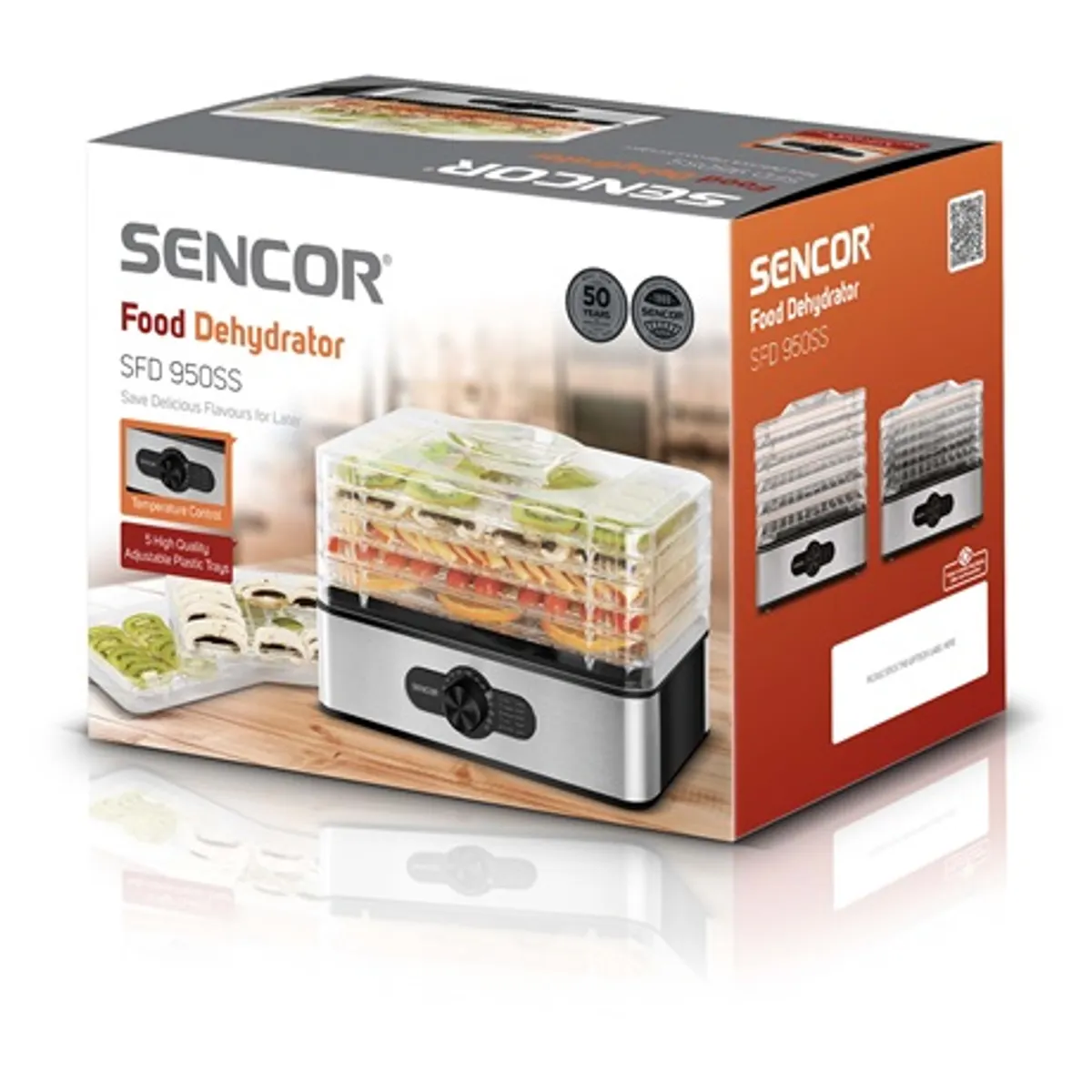 Sencor SFD 950SS aszaló 5 tálca 29 x 20 cm #8