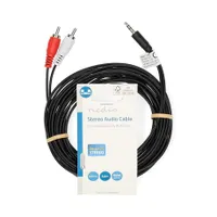 Nedis CAGL22200BK50 3,5 mm jack 2x RCA audiokábel 5 m #3