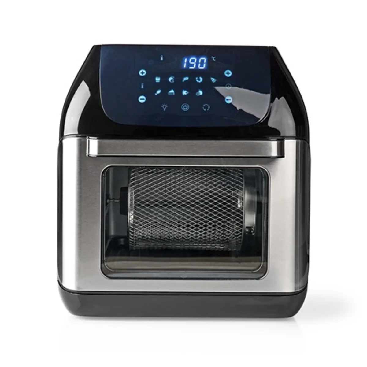 Nedis KAAFO300EBK forrólevegős sütő 12 liter 1500 W 9 programos digitális kijelző 65-200 C #2