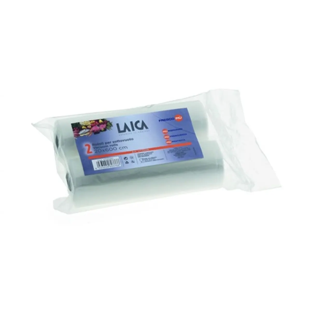 Laica VT35080 VT35083 vákuum tasakok többrétegű belső texturált antibakteriális 2 tekercs 20x600 cm #1