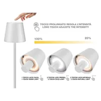 Beper P201UTP112 asztali lámpa érintőkapcsolóval, USB töltéssel, vízálló, beltér és kültér használat, 2W, barna #4