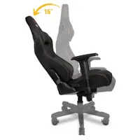 Yenkee YGC 200BK FORSAGE XL 4D könyöktámasz 52-58 cm ülőmagasság 90-180 fok hátradöntés hintázó 15 fok 150 kg acél váz PU bőr #4