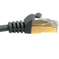 Hama 00041896 Patchkábel CAT5e 5,0m szürke RJ45 STP aranyozott dugasz #2