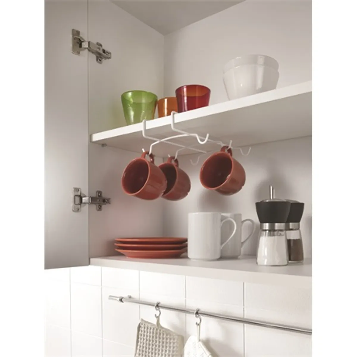 Metaltex MX364926 TAZZA special edition csészetartó krém színű 19x26 cm hat bögrét tárol #3