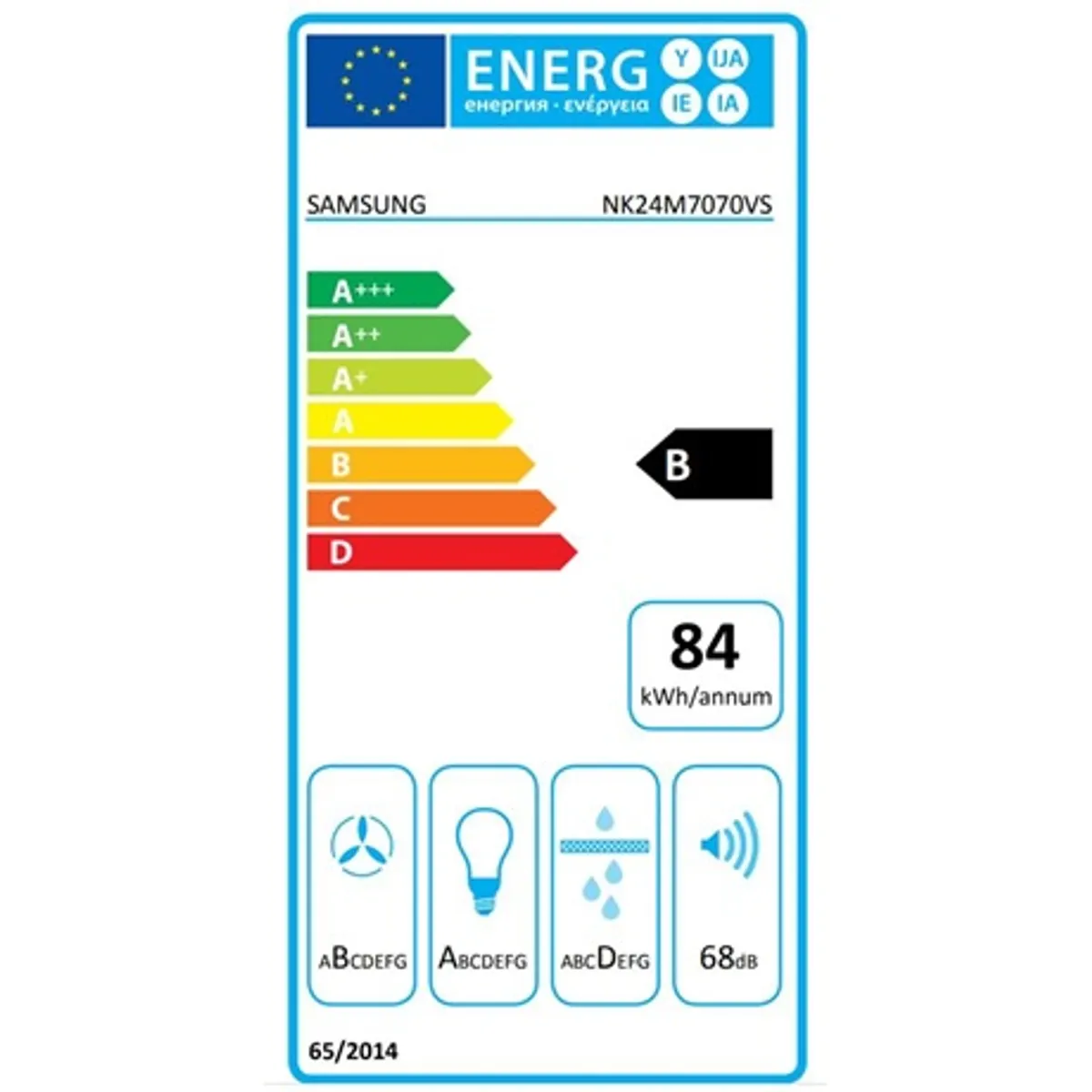 Samsung NK24M7070VS/UR páraelszívó 60 cm érintő vezérlés LED világítás mosható alumínium szűrő 4 fokozat 729 m3/h #6