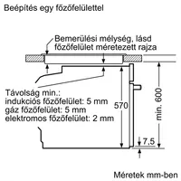 Bosch HBA5785S6 beépíthető sütő, 71 l, 9 funkció, 3D hőlégbefúvás, pirolitikus öntisztítás, AutoPilot30, maghőmérő, Home Connect #7