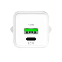 Yenkee YAC G38 Volt GaN töltő 20W USB-C és USB-A fehér #2