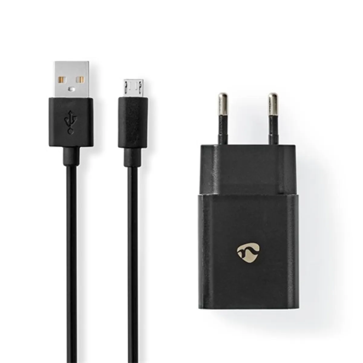 Nedis WCHAM213ABK fali töltő 5V 2.1A USB-A 1x 1 m Micro USB-kábel fekete #1