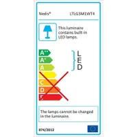 Nedis LTLG3M1WT4 állítható fényerő led asztali lámpa érintésvezérlés 3 fénybeállítás forgatható fej időzítő 40 perc usb #4