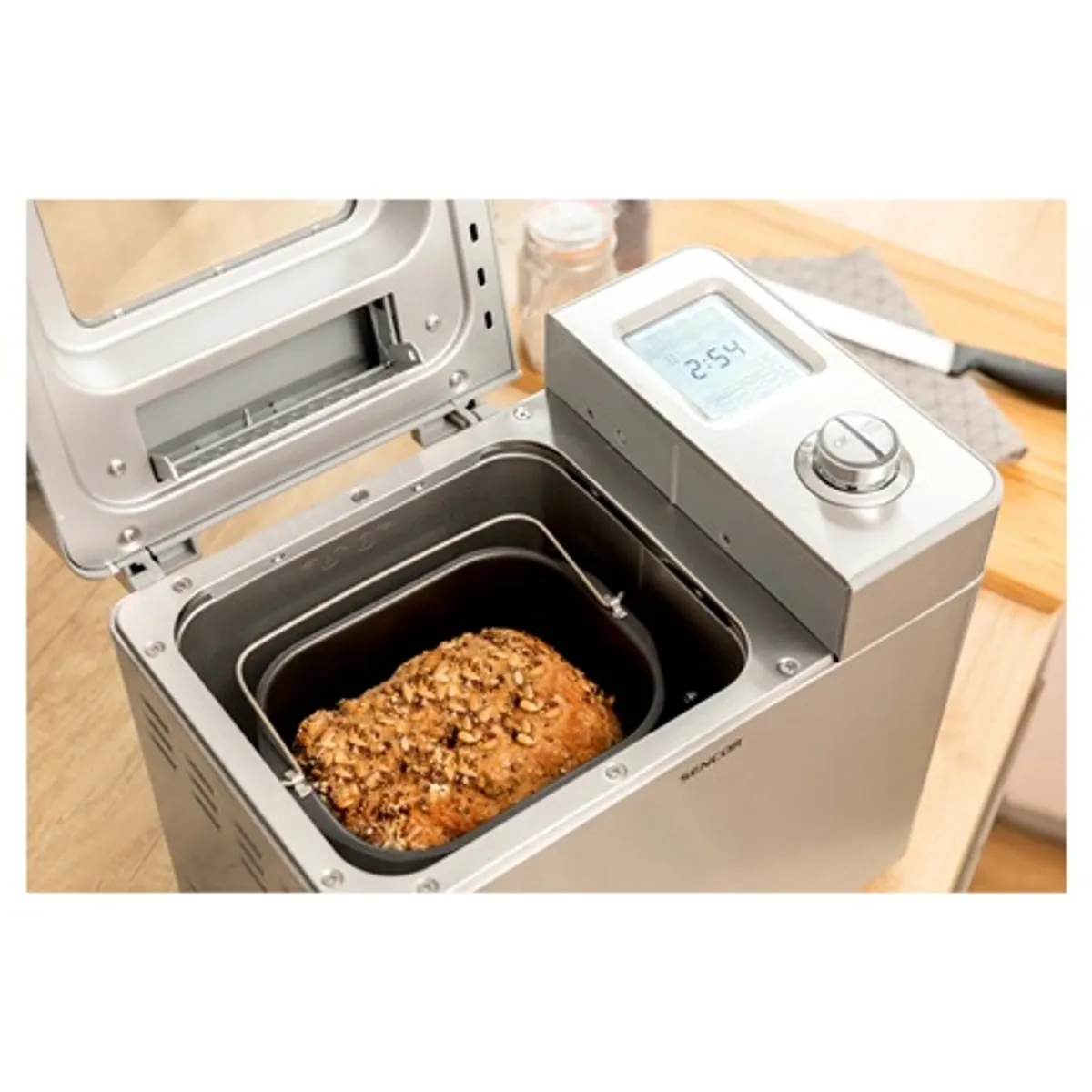 Sencor SBR2000SS kenyérsütő 900 g 23 beépített program 550 W 13 órás késleltetett indítás melegen tartás 60 perc #10