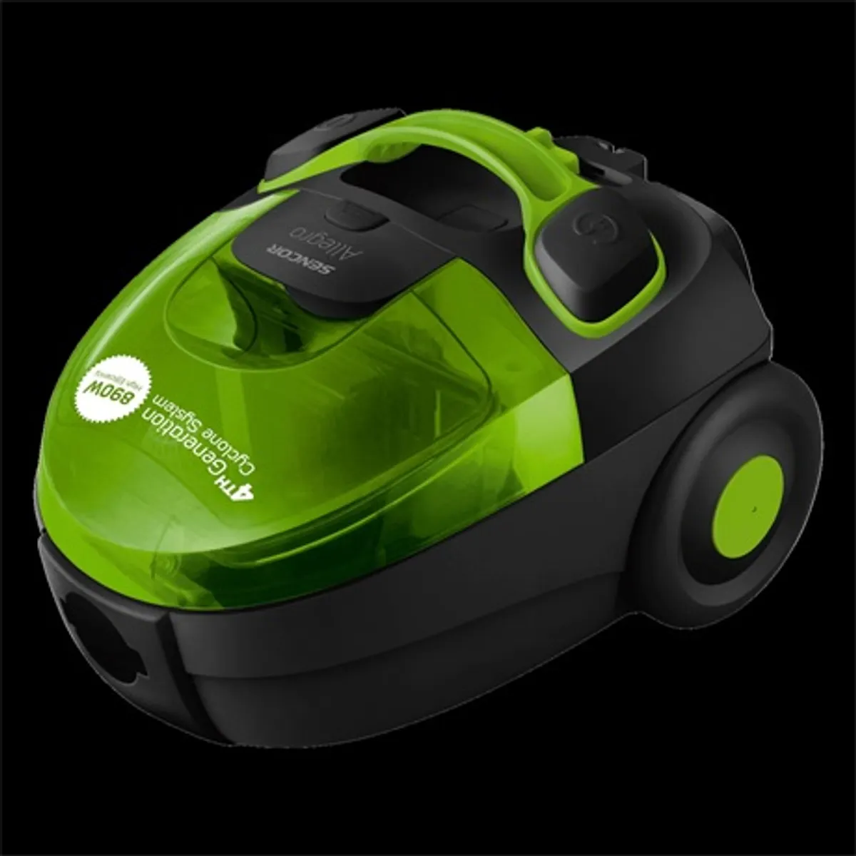 Sencor SVC510GREUE2 porzsák nélküli porszívó 890W ECO motor 4. generációs Cyclone HEPA H10 szűrő 5-szintes szűrőrendszer 7,5 m hatókör #1