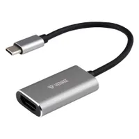 Yenkee YTC 012 USB-C HDMI adapter 4K alumínium ház 20 cm kábel