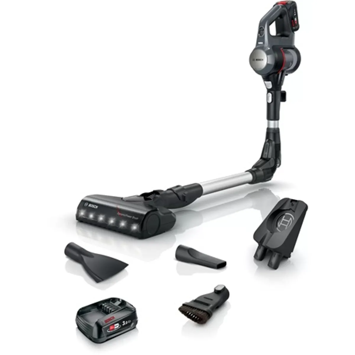 Bosch BBS712A unlimited 7 akkumulátoros porszívó 2x18v 3ah liion allfloor dynamicpower brush led 2in1 kárpitszívó és bútorkefe #1