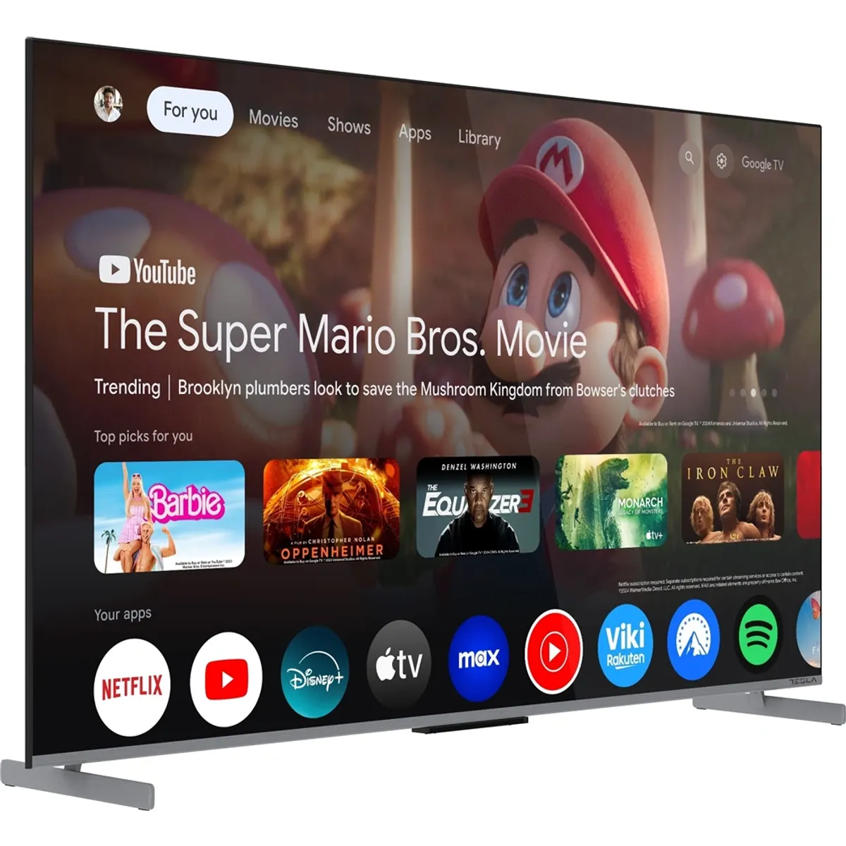 Tesla G55S949GUS 55" 4K QLED Google TV 144Hz IPS Dolby Atmos #3
