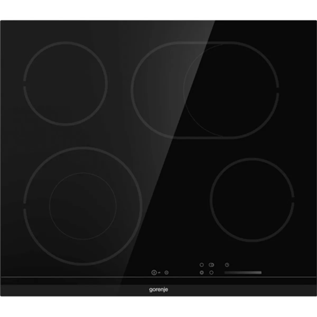 Gorenje ECS643BCSC üvegkerámia 4 zónás érintőkapcsolós PowerBoost FishZone StopGo időzítő gyerekzár fekete #1