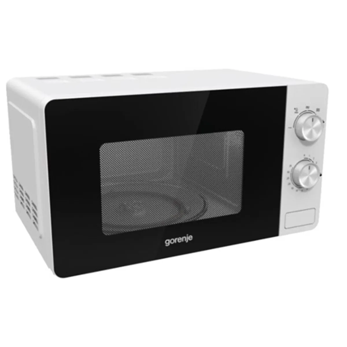 Gorenje MO17E1W mikrohullámú sütő 17 L 700 W 5 fokozat forgótálca 24,5 cm AquaClean LED érintős fehér #2