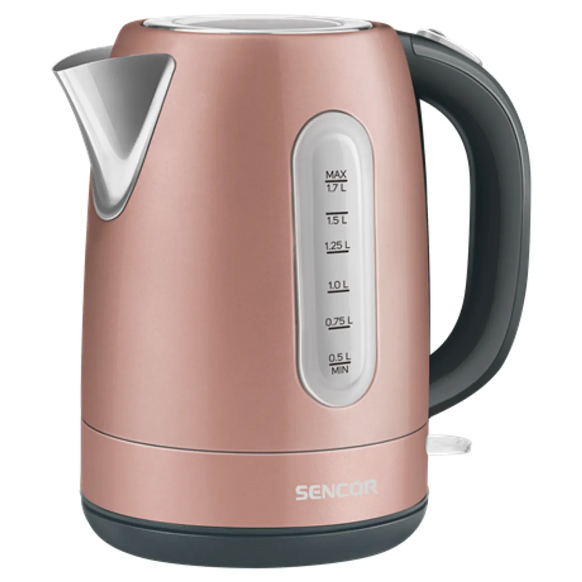 Sencor SWK1775RS vízforraló 1,7 l 2150 W rozsdamentes acél 360 fokos talp vízszint jelző kivehető szűrő #1