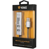 Yenkee YHC 101SR USB hub és kártyaolvasó 3x USB 2.0 port Micro SD SDHC SDXC kártyaolvasó adatátvitel 480 megabit per másodperc 30 cm kábel #5