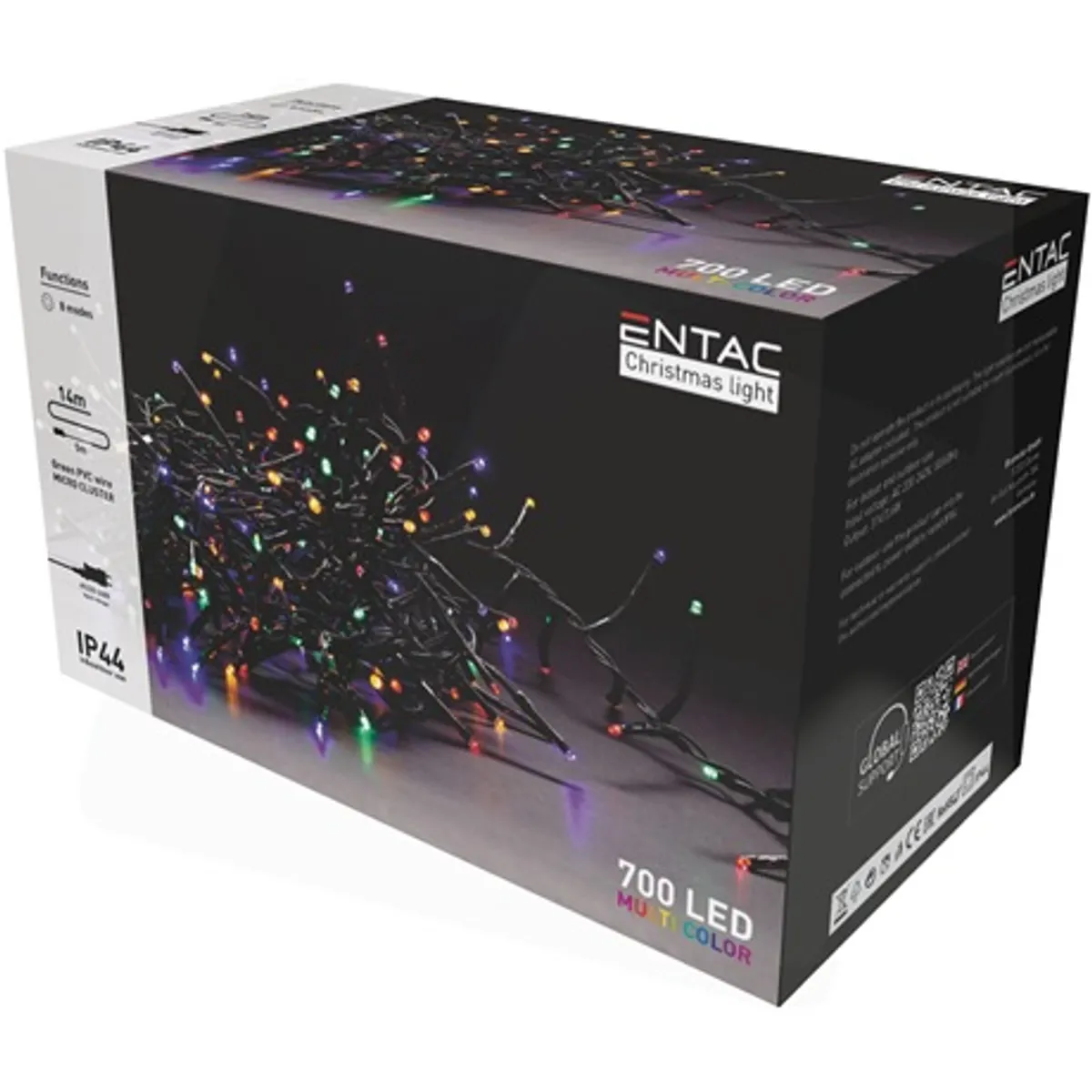 Entac ECL-M700MC Karácsonyi fényfüzér 14m 700 LED Multicolor IP44 #2
