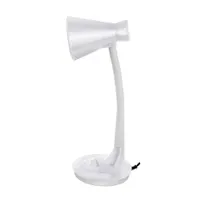 Esperanza ELD115W Diadem asztali lámpa fehér E27 rugalmas kar stabil alap bekapcsoló 220-240V 1,2 m kábel LED max 12W GLS CFL max 25W #2