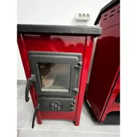 Warnex HAPPY kályha 6 kW 120 mm füstcső 40x72x40 cm vörös fekete fa és széntüzelésre #3