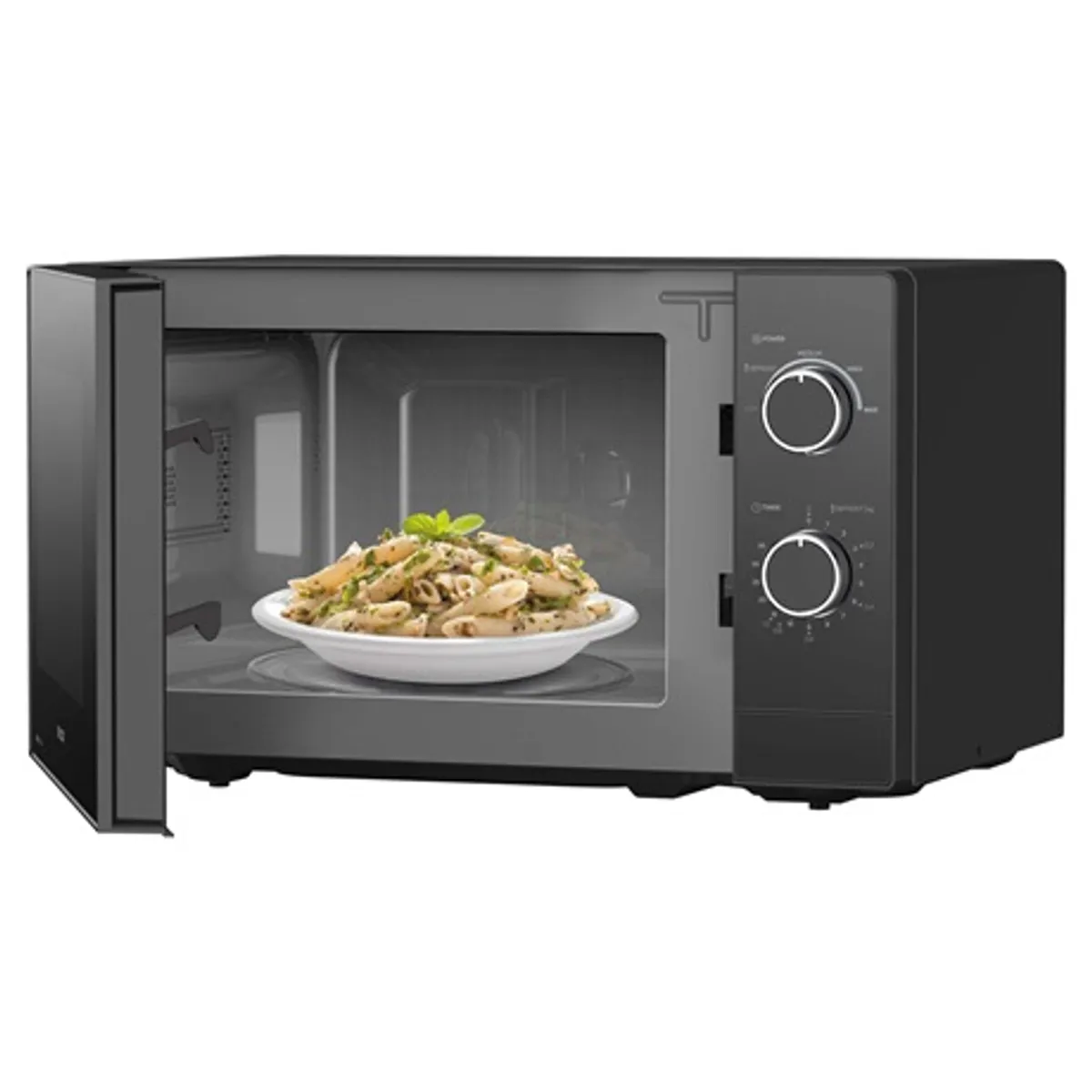 Sencor SMW 1719BK Mikrohullámú sütő, 20L, 700W, 25,5 cm forgótányér, bal oldali ajtónyitás #3