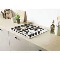 Candy CHW6LBX beépíthető gáz főzőlap inox 4 égő 1750W 1000W 2500W 2500W #4